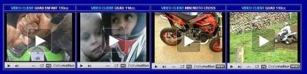 Video quad moto cross dirt bike