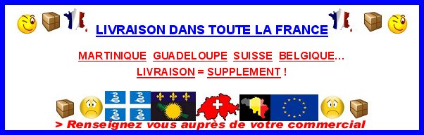 PAYS AVEC UN SUPPLEMENT DE FRAIS DE LIVRAISON