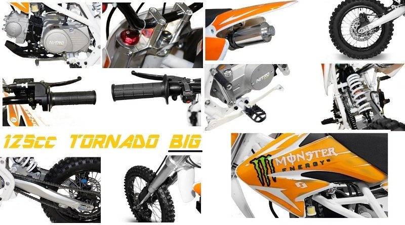 dirt bike 125cc tornado big monster moto cross