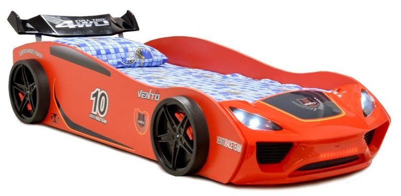 vente lit voiture pour garcon rouge enfant pas cher