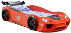 lit voiture garcon rouge enfant pas cher