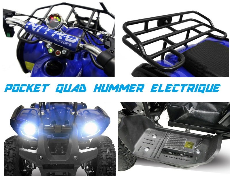 mini pocket quad hummer electrique nitro torino