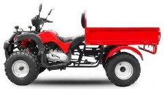 quad 200cc agricole utilitaire benne basculante homologue route