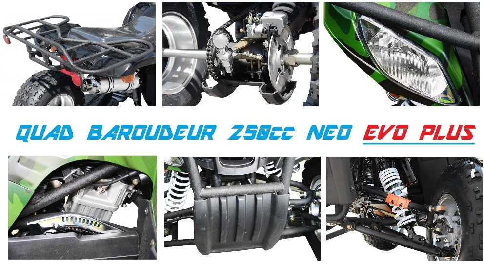 quad baroudeur 250cc neo evo top qualite ecoimport egl farmer