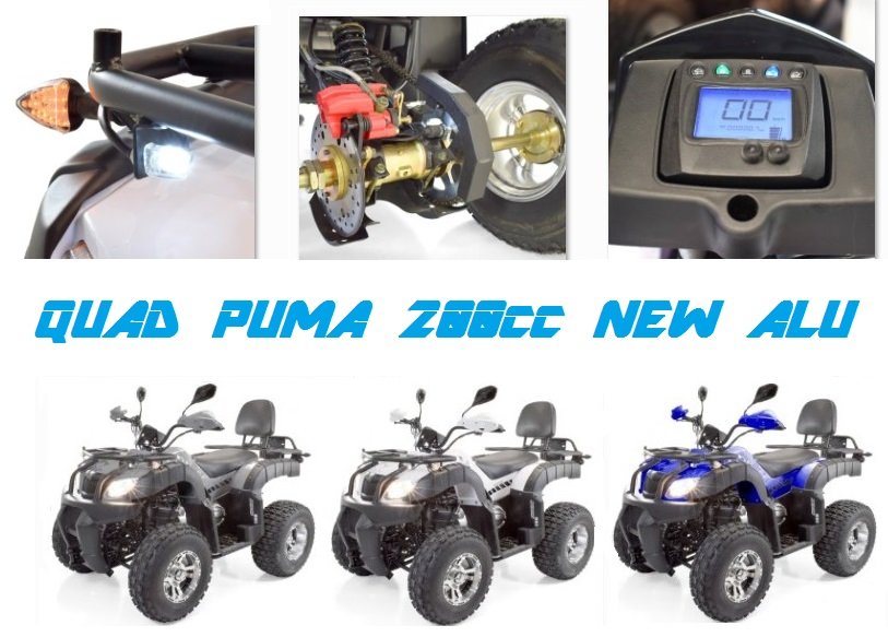 quad homologue agricole puma 200cc new jantes alu