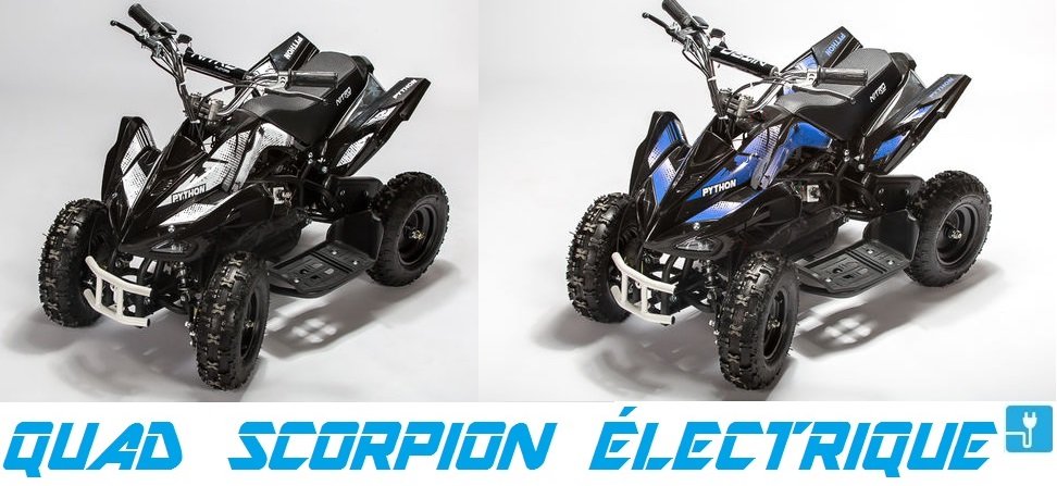 pocket quad python scorpion electrique 800w