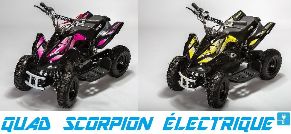 quad scorpion electrique 800w python nitro