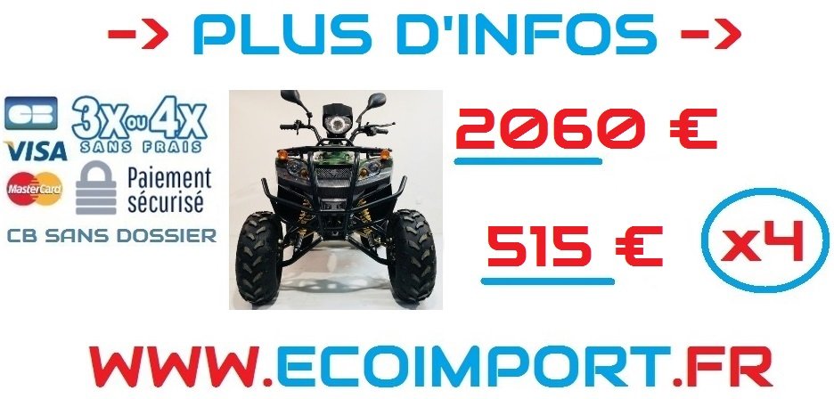 quad 150cc agricole utilitaire baroudeur pas cher