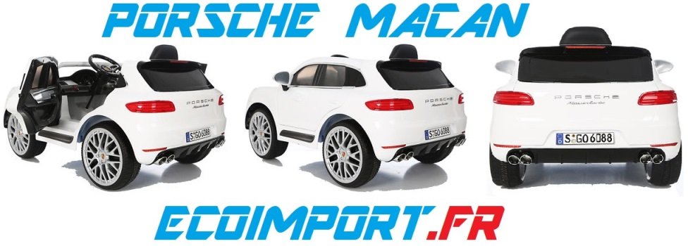 mini voiture enfant electrique pas chere porsche macan telecommandee mp3