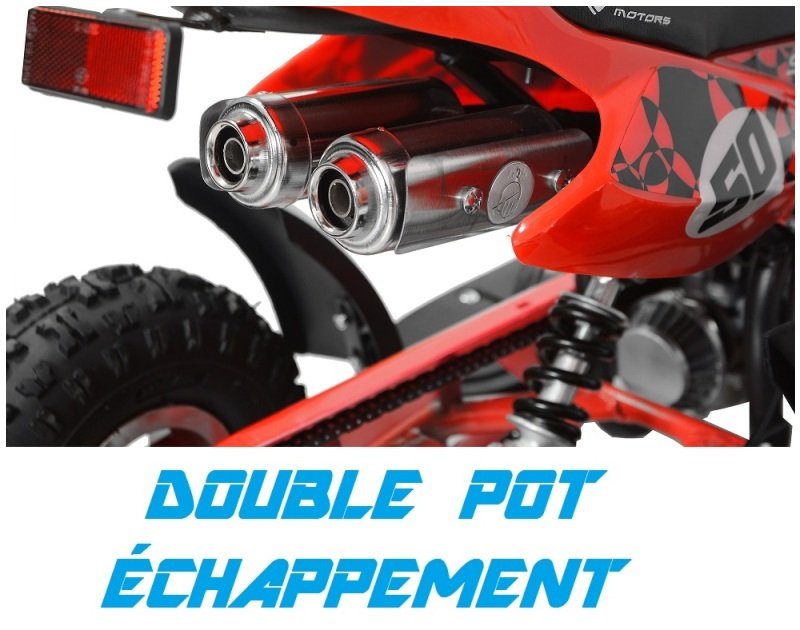 double pot d echappement pocket quad pas cher