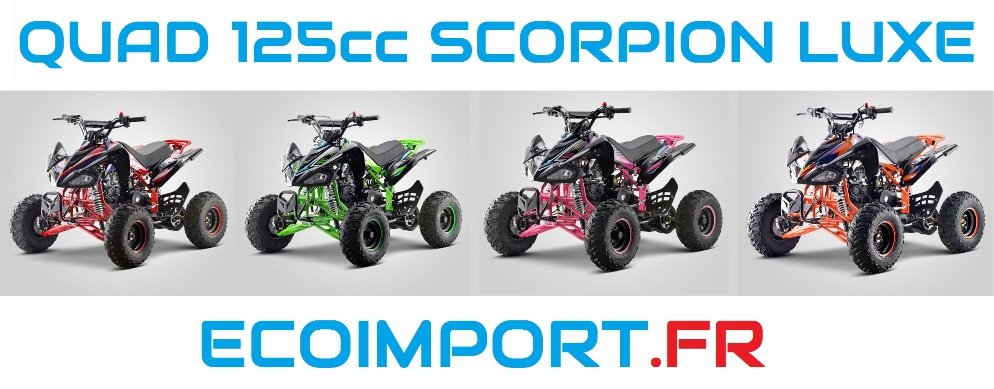 eco import quad 125cc scorpion luxe