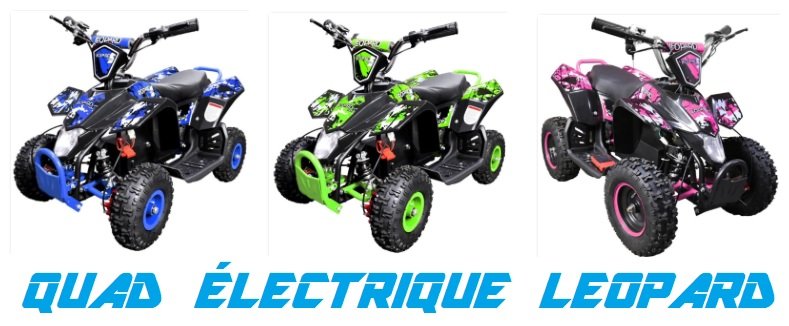 quad electrique leopard pas cher