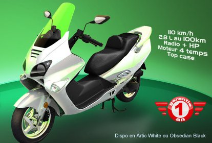 SCOOTER 125CC CITY BIG PAS&nbsp;CHER