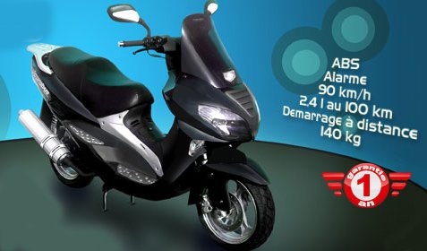 Scooter 125 cm3 City Fun pas cher