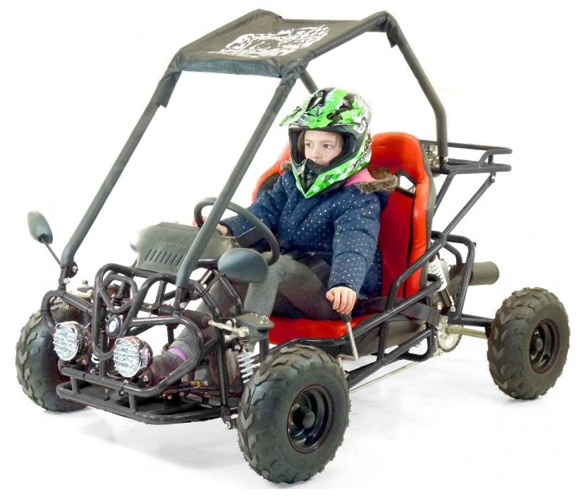 buggy 110cc noir moteur 4 temps 2 places