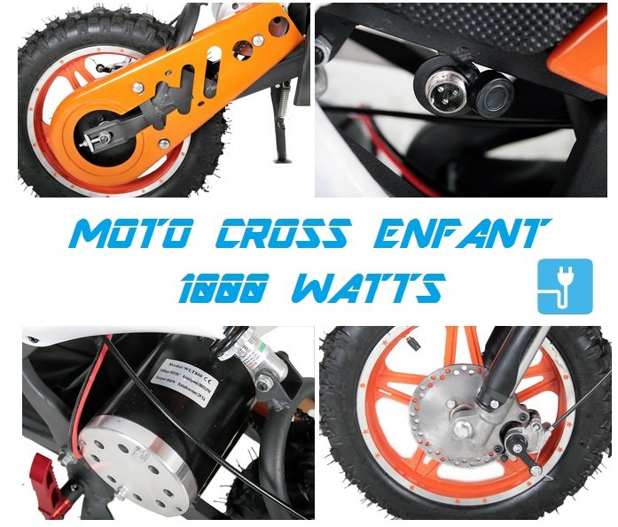 moto cross enfant 1000 watts ecoimport pas cher