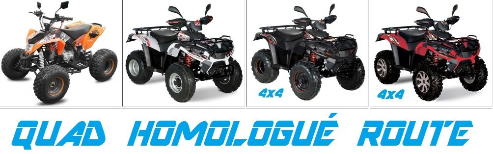 quad homologue route pas cher